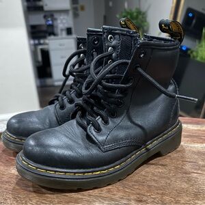 Dr. Martens Black Kids Boots